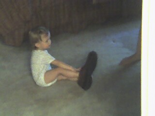 Her foot has grown!
